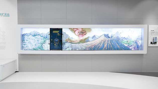 互動滑軌屏，滑軌電視，移動滑軌屏，滑軌電子櫥窗，滑軌透視導覽機