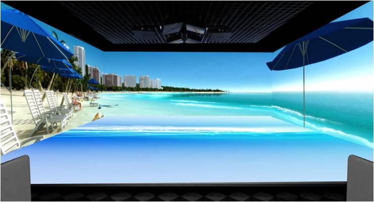 沉浸式四折幕投影-蘇州好奇數字科技